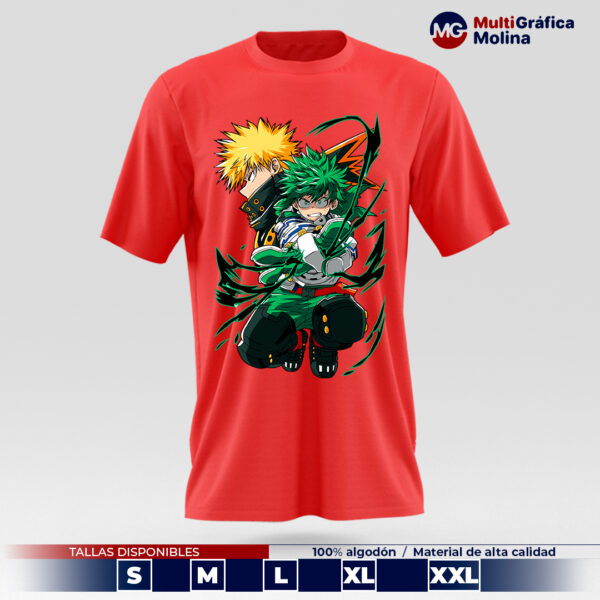 Polera Algodon Midoriya Izuku Katsuki Bakugou Anime 04